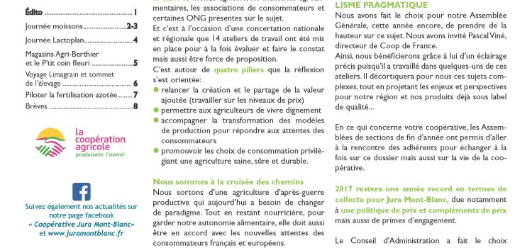 Lettre aux adhérents n°27 juillet 2018 Lettre aux adhérents n°27 juillet 2018